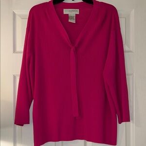 Sag Harbor Pink Knit Top